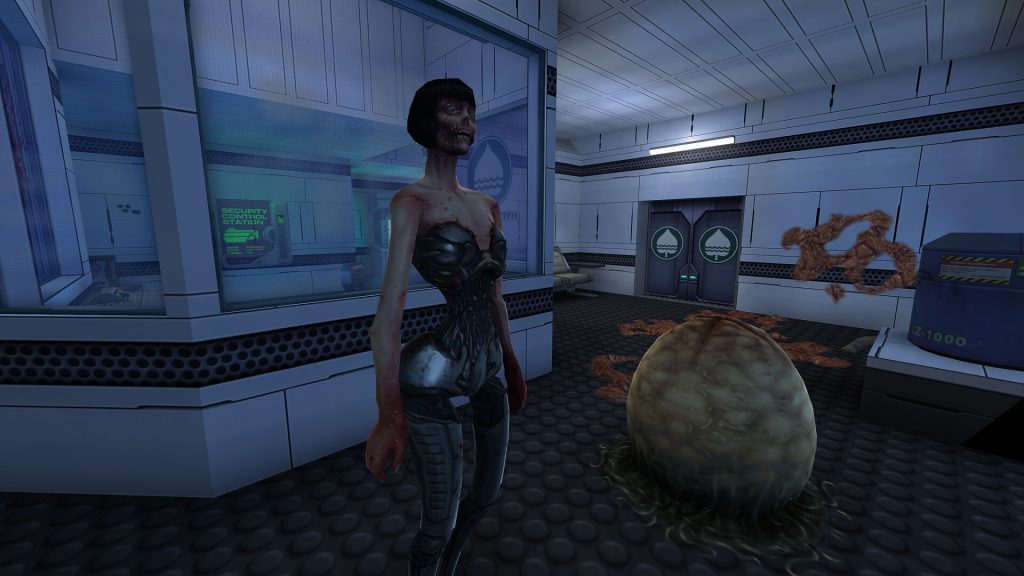 System Shock 2: 25th Anniversary Remaster screenshot showing a Cyborg Midwife