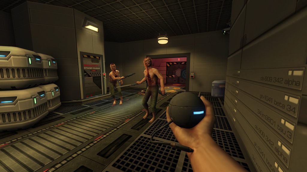 System Shock 2: 25th Anniversary Remaster screenshot showing two Hybrid enemies